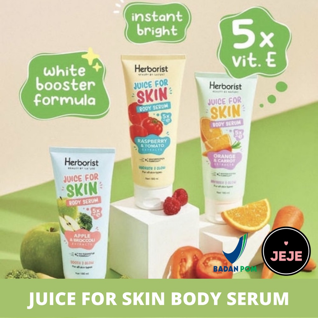 Herborist Juice For Skin Body Serum Apple Broccoli Raspberry Tomato