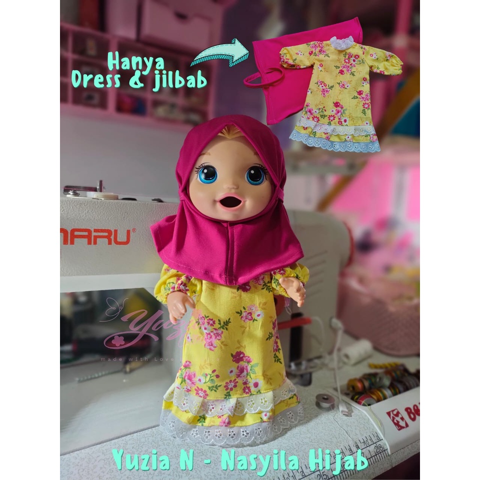 Yuzia N Nasyila Muslim Dress baby alive baby alive Clothes mellchan