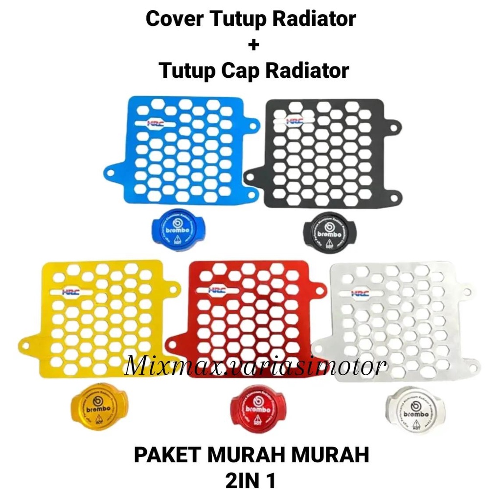 Hrc Aluminum RADIATOR COVER Variation Package For VARIO 125 150 PCX ...