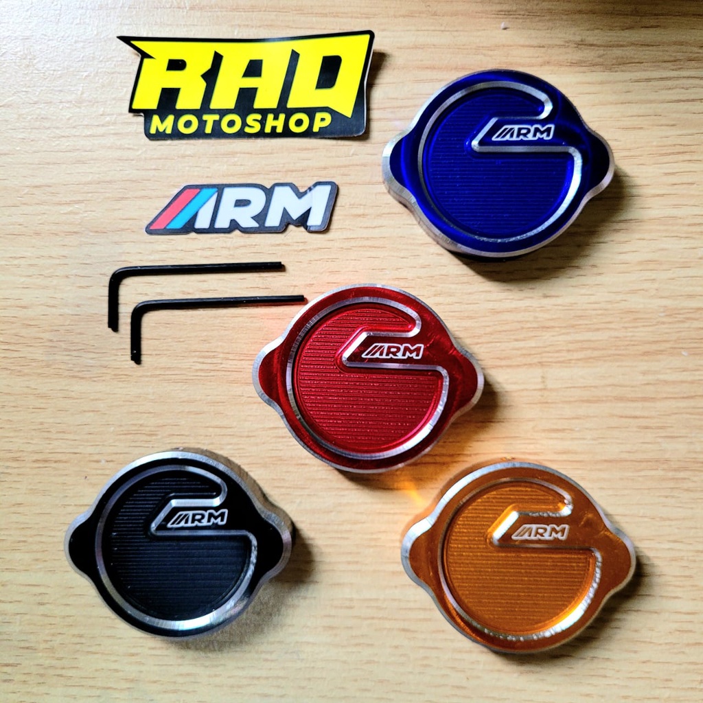 Arm Cover Radiator Cap Premium Two Tone Radiator Cap Cover Full CNC ...