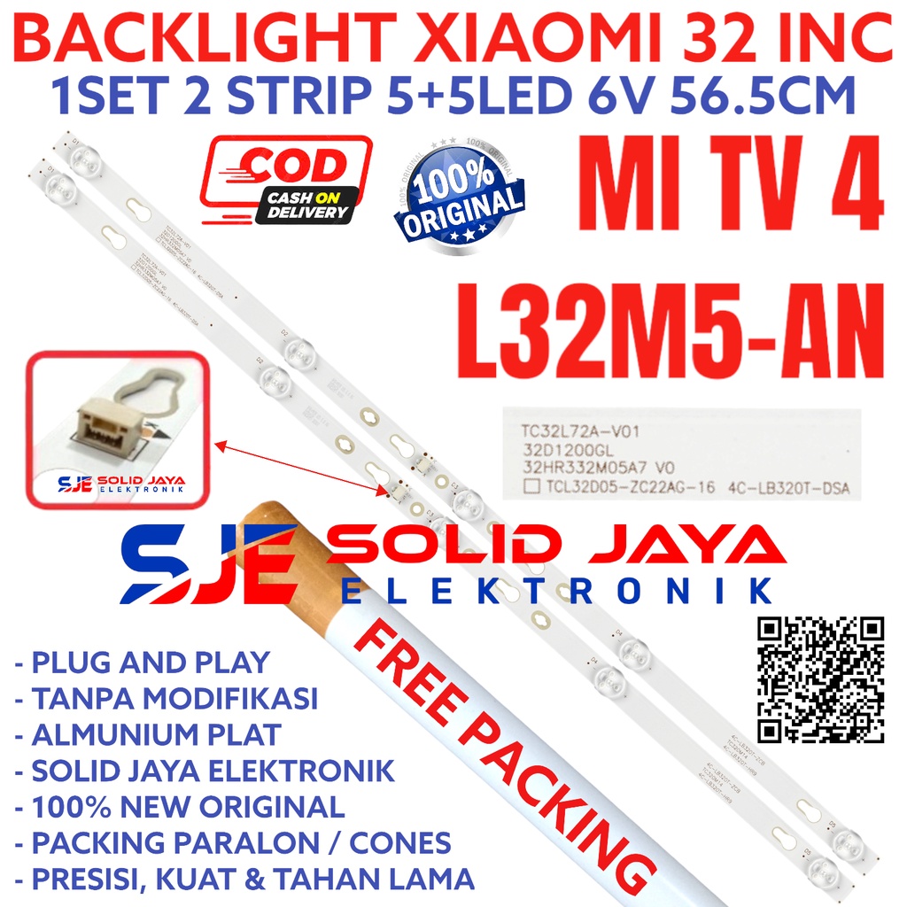 Xiaomi LED TV BACKLIGHT 32 INC L32M5-AN L32M5 AN MI4A XIAO MI TV 4A ...