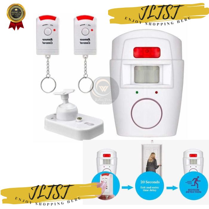 Anti-theft Window Door Fence Alarm Automatic Motion Sensor PIR Remote ...