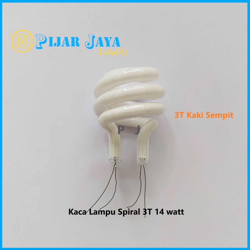 Glass Spiral Lamp 14w Triband Narrow Leg Thread 3T 14w+Bubble Wrap ...