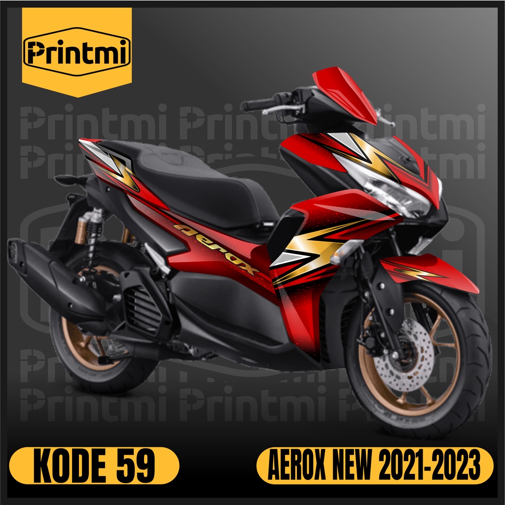 Printmi Decal Aerox 155 New 2021 2022 2023 2024 Full Body Connected ...