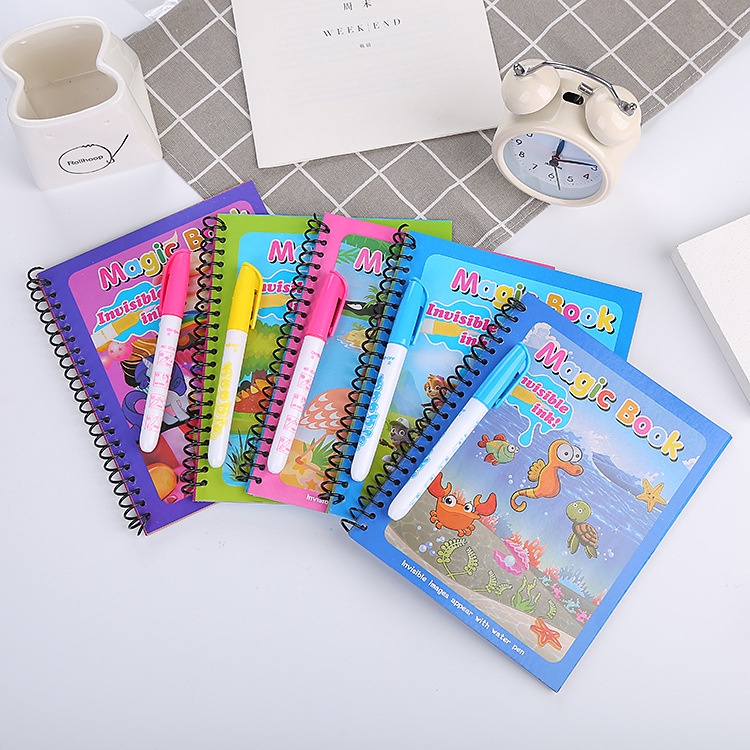 Magic Water Coloring Book Invisible Ink Children's Coloring Drawing ...