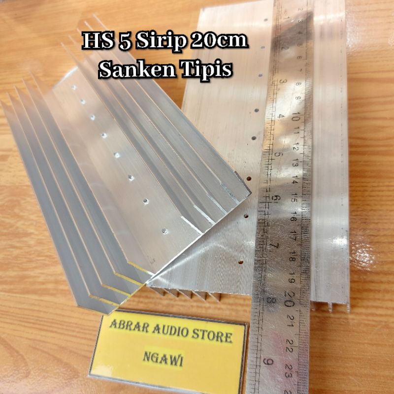 Heatsink HS 5 Fins 20cm Sanken Thin Shopee Malaysia