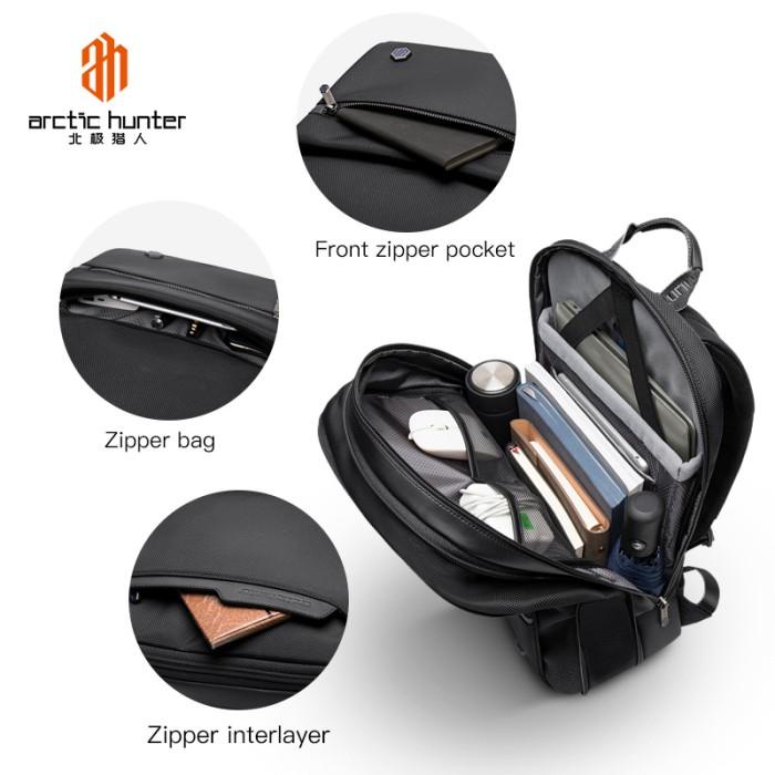 PRIA B00410 Arctic Hunter Bag Men Laptop Backpack 15.6 Slim Expandable ...