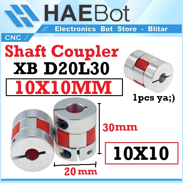D20L30 Flexible Plum Coupling - Jaw Type Shaft Coupler For CNC Stepper Motors