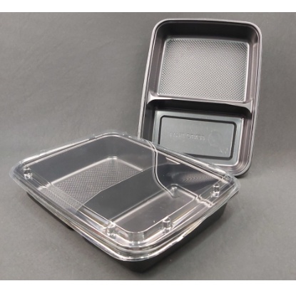 Bento Tray HIPS Divider 2 Lunch Box Plastic Lunch Box (50pcs/pack ...