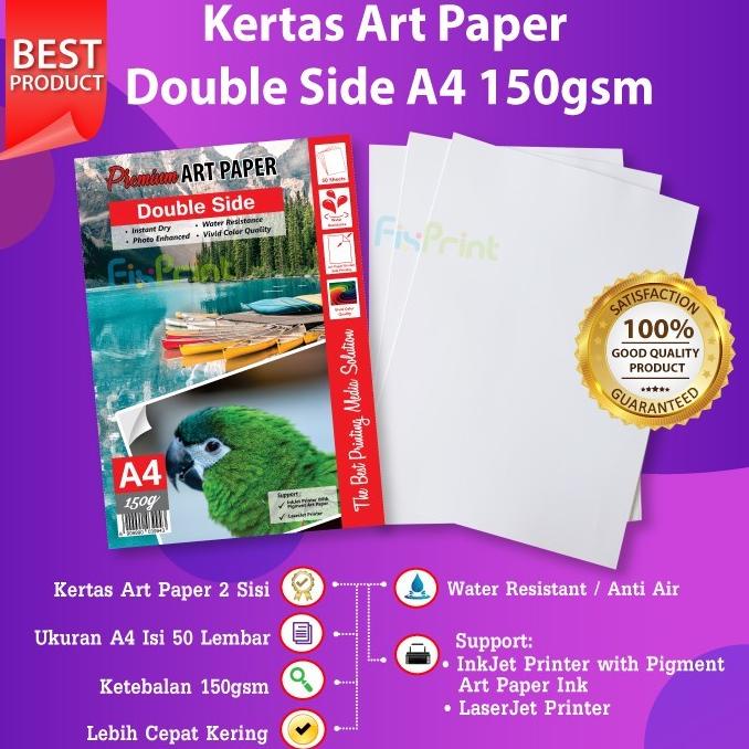 Termantab] 150gsm A4 Art Paper 50gsm Contents 150gsm Art Paper Shopee