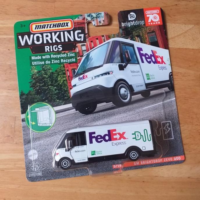 Matchbox Working RIGS GM BRIGHTDROP ZECO 600 FedEX Express Shopee