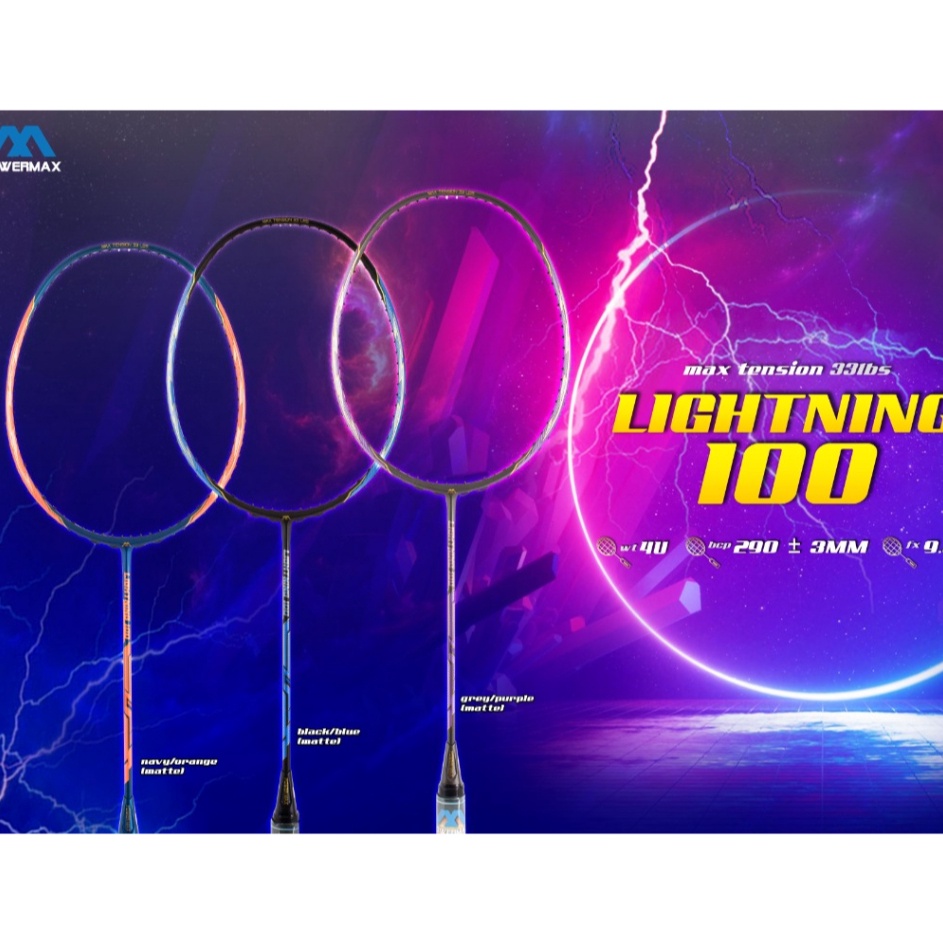 New POWERMAX MAX FORCE BADMINTON Racket Series 800 M99 M90 f Premium
