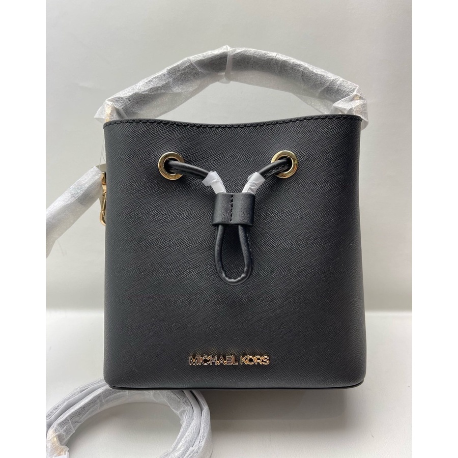 Michael KORS Suri Small Bucket Crossbody Leather Black Shopee Malaysia