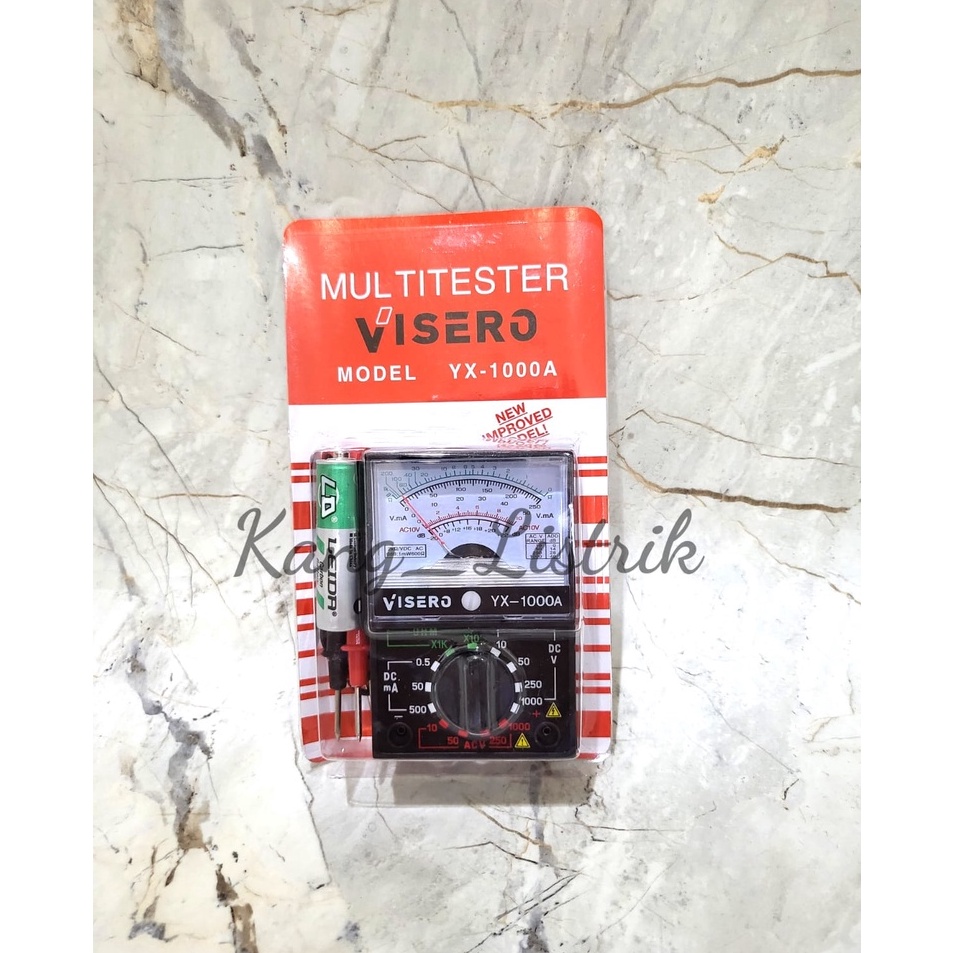 TOOLSTAR Multimètre analogique, YX-1000A AC DC Multimètre Électrique Ampèremètre Ohmmètre Tension Résistance Instrument de Test