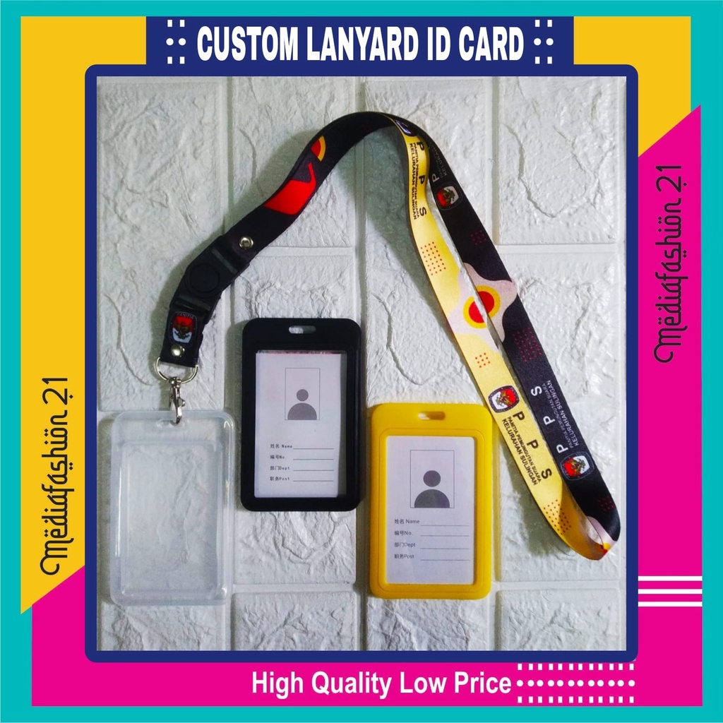 GANTUNGAN Custom Regional Name Lanyard ID Card/PANWASLU, PPS, PPK, PKD ...