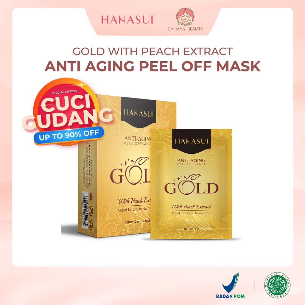 Hanasui Naturgo Peel Off Mask 10g - Gold | Shopee Malaysia