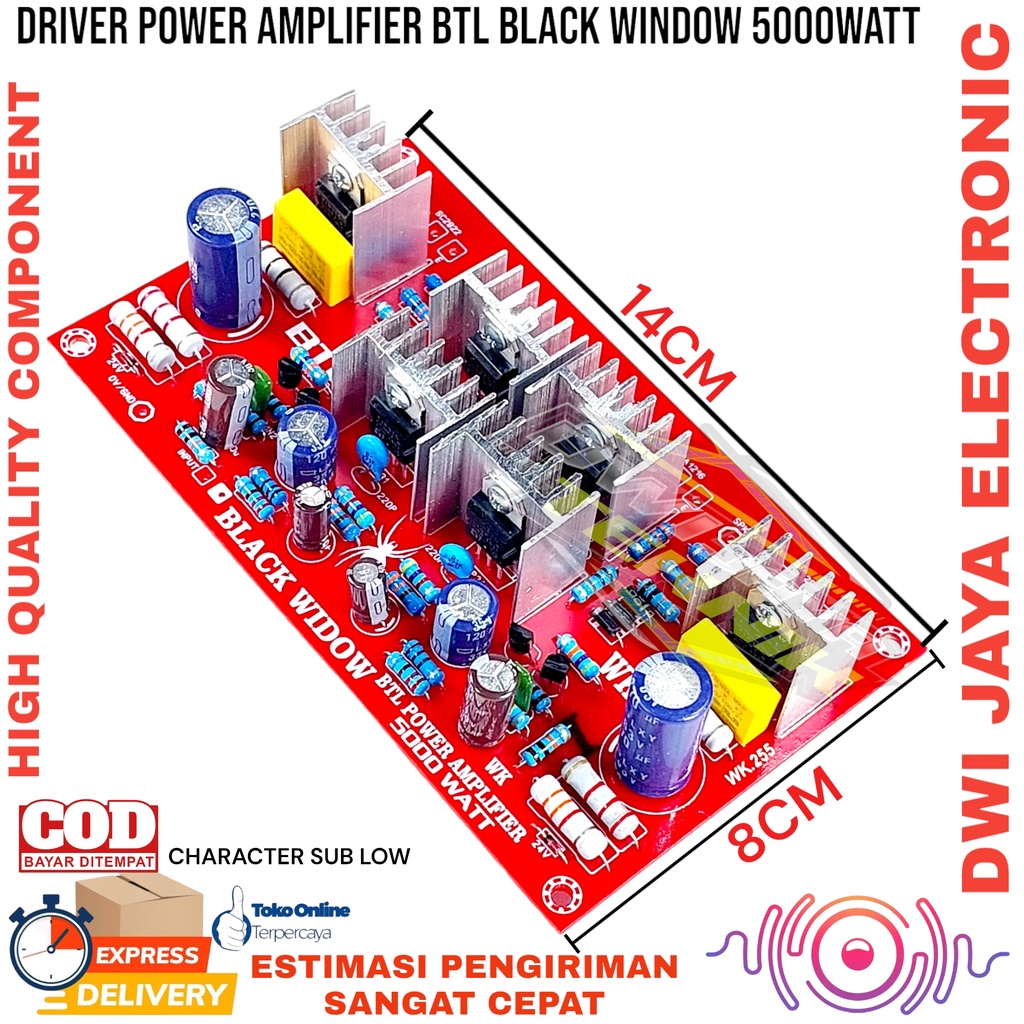 Btl Black Widow 5000 watt Power Amplifier Driver Kit | Shopee Malaysia