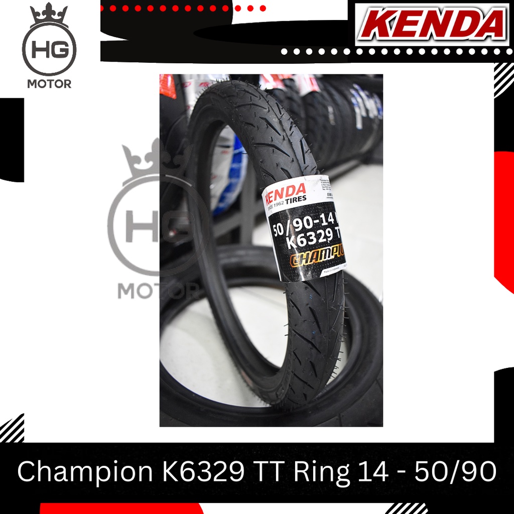 Tire KENDA BABY LOOK THAI LOOK K6329 50/90-14 60/90-14 TUBETYPE RING 14 ...