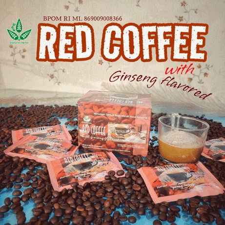 Diamond INTEREST Red Coffee Mix With Ginseng 12 Sachets | Shopee Malaysia