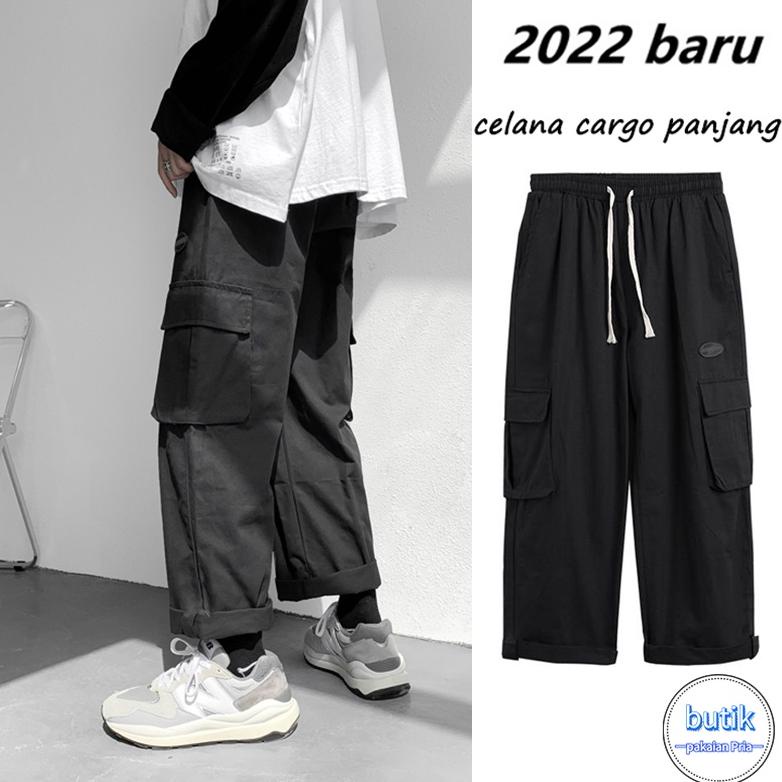 HITAM PRIA Zibbw cargo pants Men cargo pants korean style Men pants