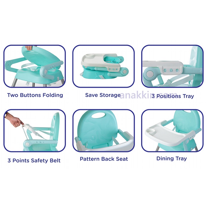 Baby Safe High Chair 3 In 1/children's Sitting Chair/Children's Dining