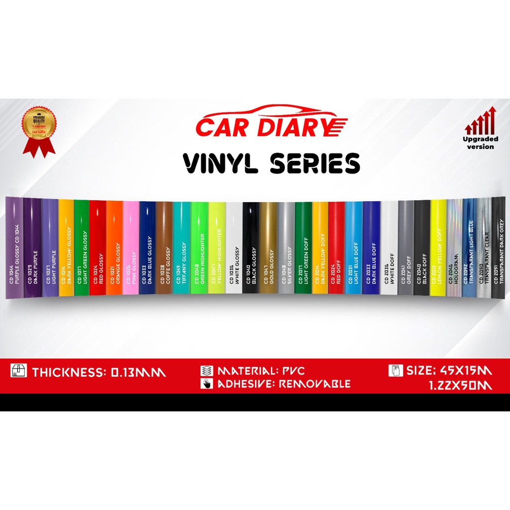 Car Diary Vinyl Sticker 45cm (roll) | Shopee Malaysia