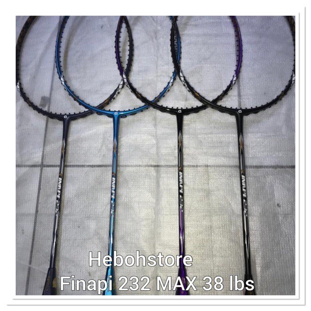 Apacs Finapi 232 Badminton Racket Bonus Install Strings Yonex Bg66 Ori