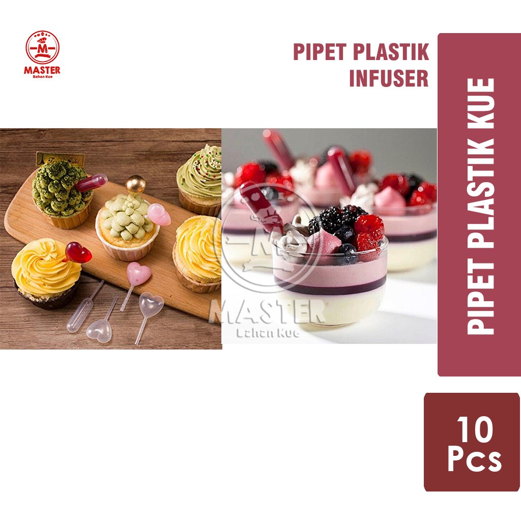 Food Plastic Pipette/Pipette Infuser Fla Pudding Dessert [10Pcs