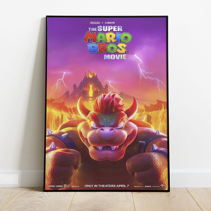 Super Mario Bros The Movie Poster Ver6 2023 Minimalist Photo Frame