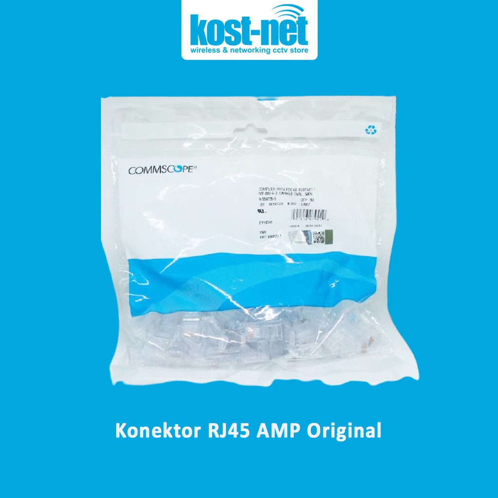 Original RJ45 AMP / Commscope Connector (Unit / Retail) | Shopee Malaysia