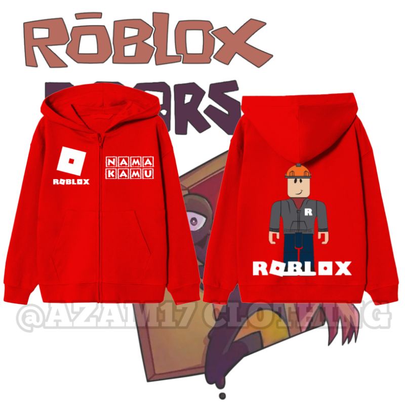 Roblox Kids Zipper Hoodie Jacket Free Additional Roblox Game Name ...