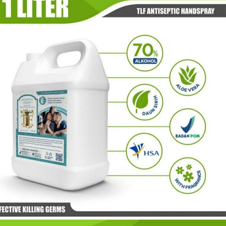 Hand Sanitizer 1 Liter Antiseptic BPOM & HSA & HALAL License (Code 530) Shopee Malaysia