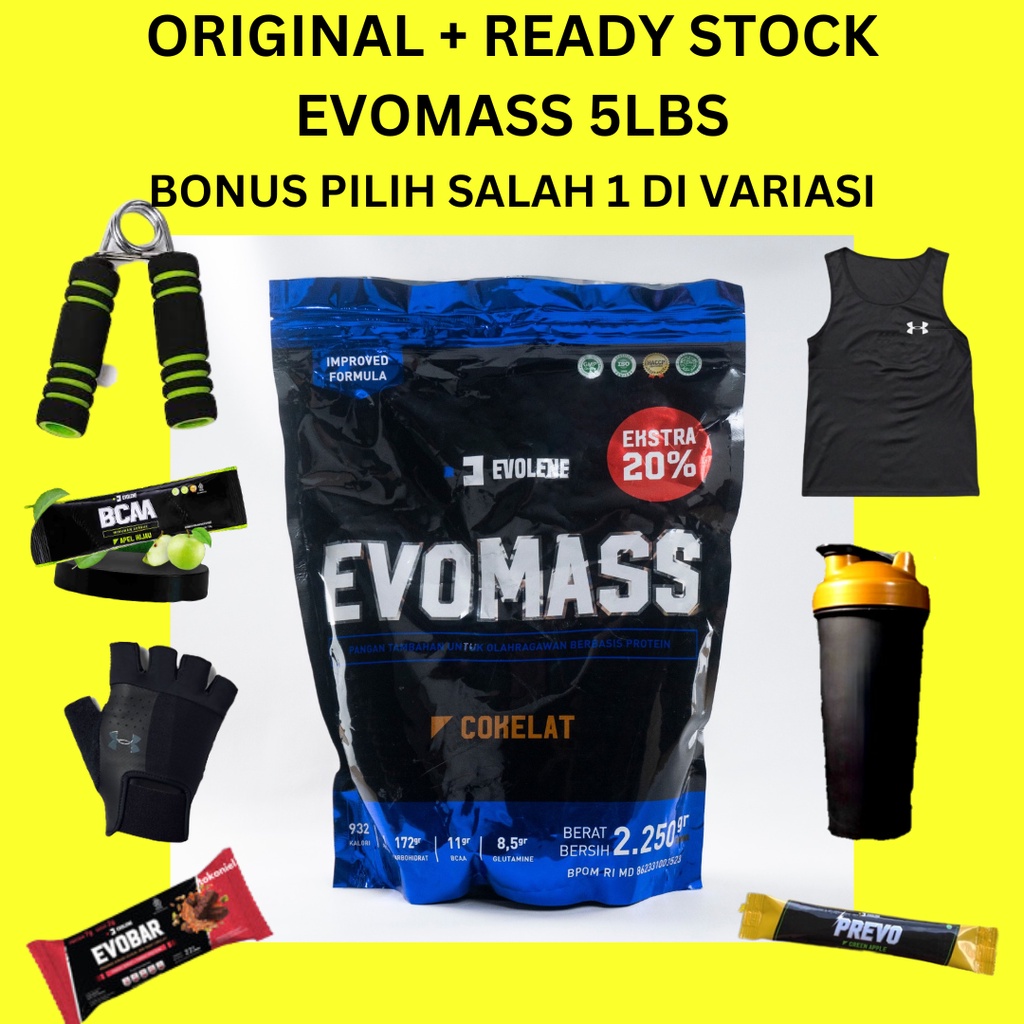 Evolene Evomass 5lbs (2,250gr) Evo Mass Evomas Chocolate Hazelnut ...