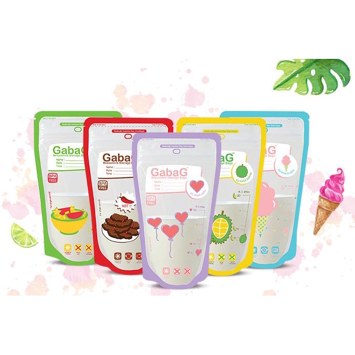 (120ML Gabag Breast Milk Plastic BAG ASIP BREASTMILK BOX BAG 120ML