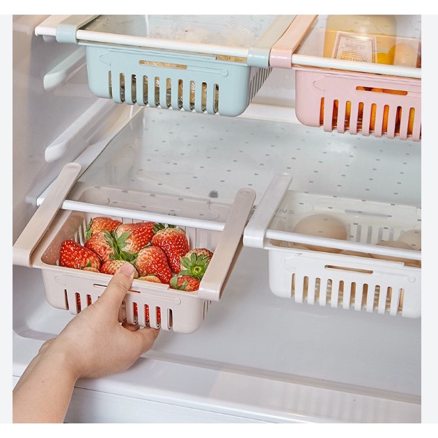 Multifunctional REFRIGERATOR RACK SLIDING STORAGE BOX ORGINIZER BOX ...