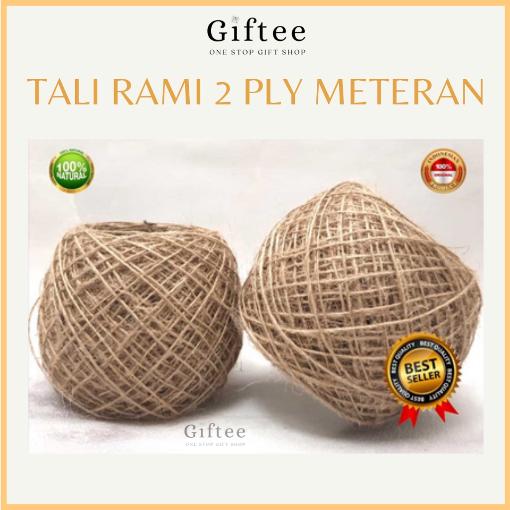 Rami ROPE 2 PLY JUNE ROPE METER WRAPPING RIBBON VINTAGE SACK PACKAGE ...