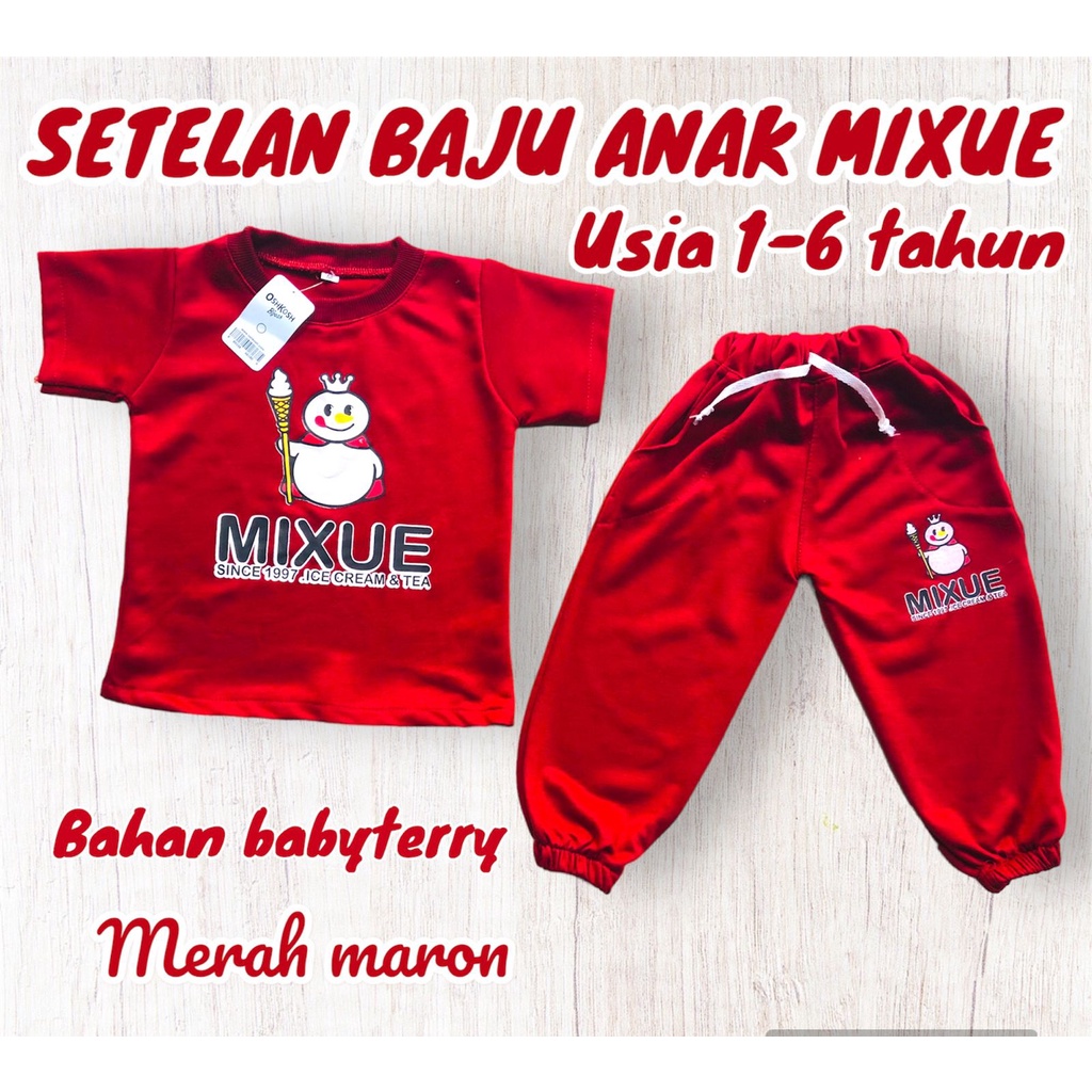 Mixue Boys & Girls Clothes Ages 1-6 Years | Shopee Malaysia