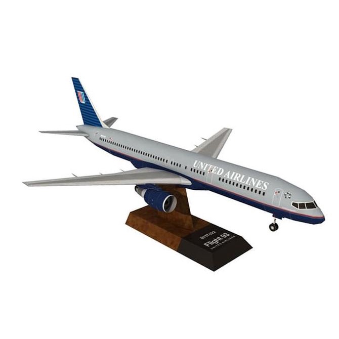 Diy Papercraft Boeing 757-200 United Airlines Flight 93 | Shopee Malaysia