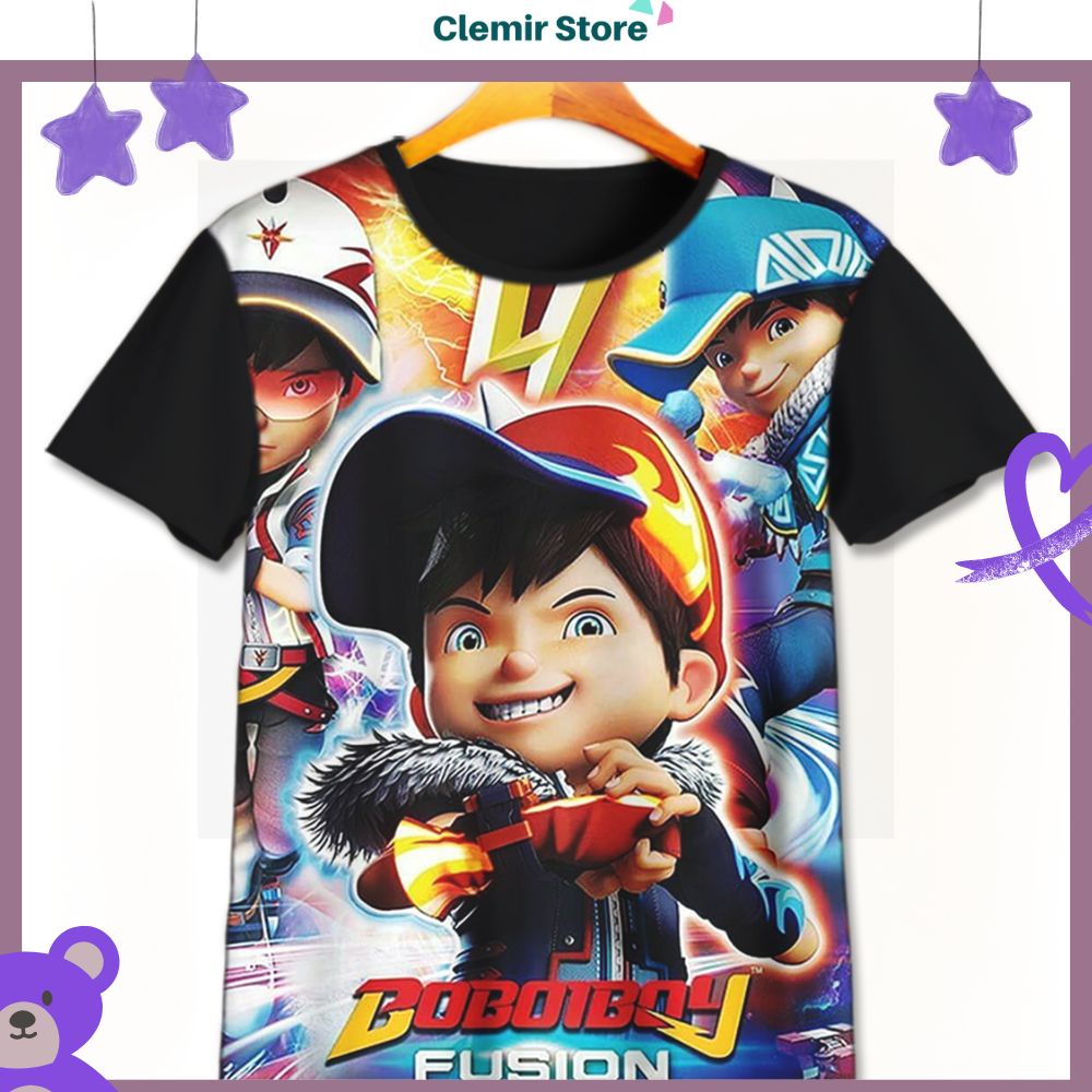 Boboiboy Fusion Series Children's T-Shirts For Ages 1-12 Years | Baju ...