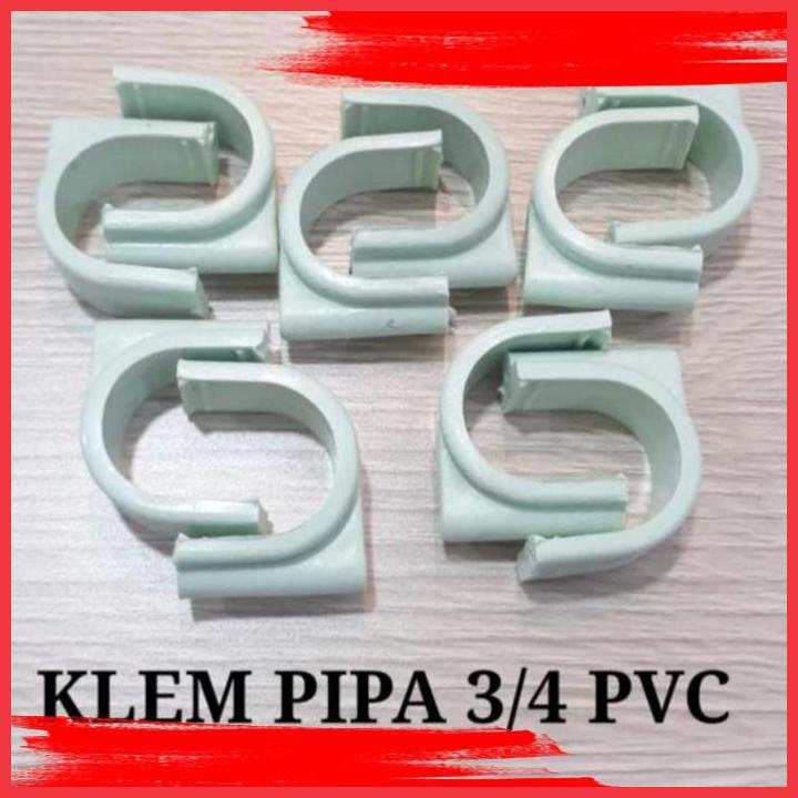 (tses) Lot 10pcs 3/4 Inch pvc Pipe Clamps MaterialPvc,new arrow