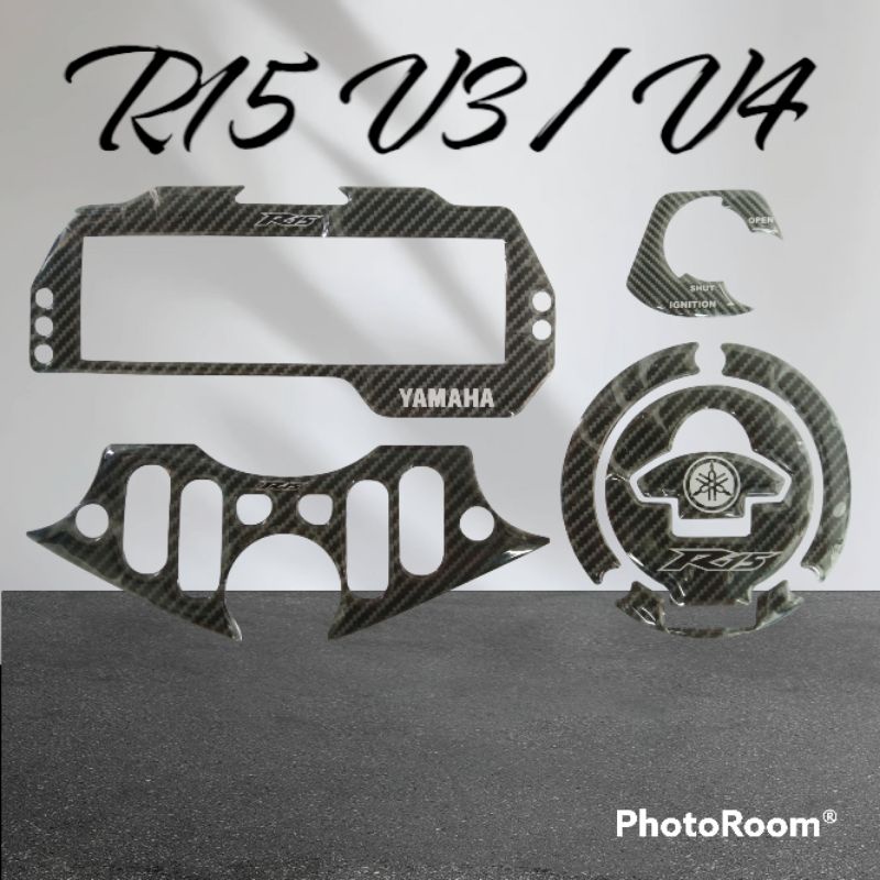 Tanki emblem R15 V3 V4/ embossed triangle sticker R15 speedometer/ R15 ...