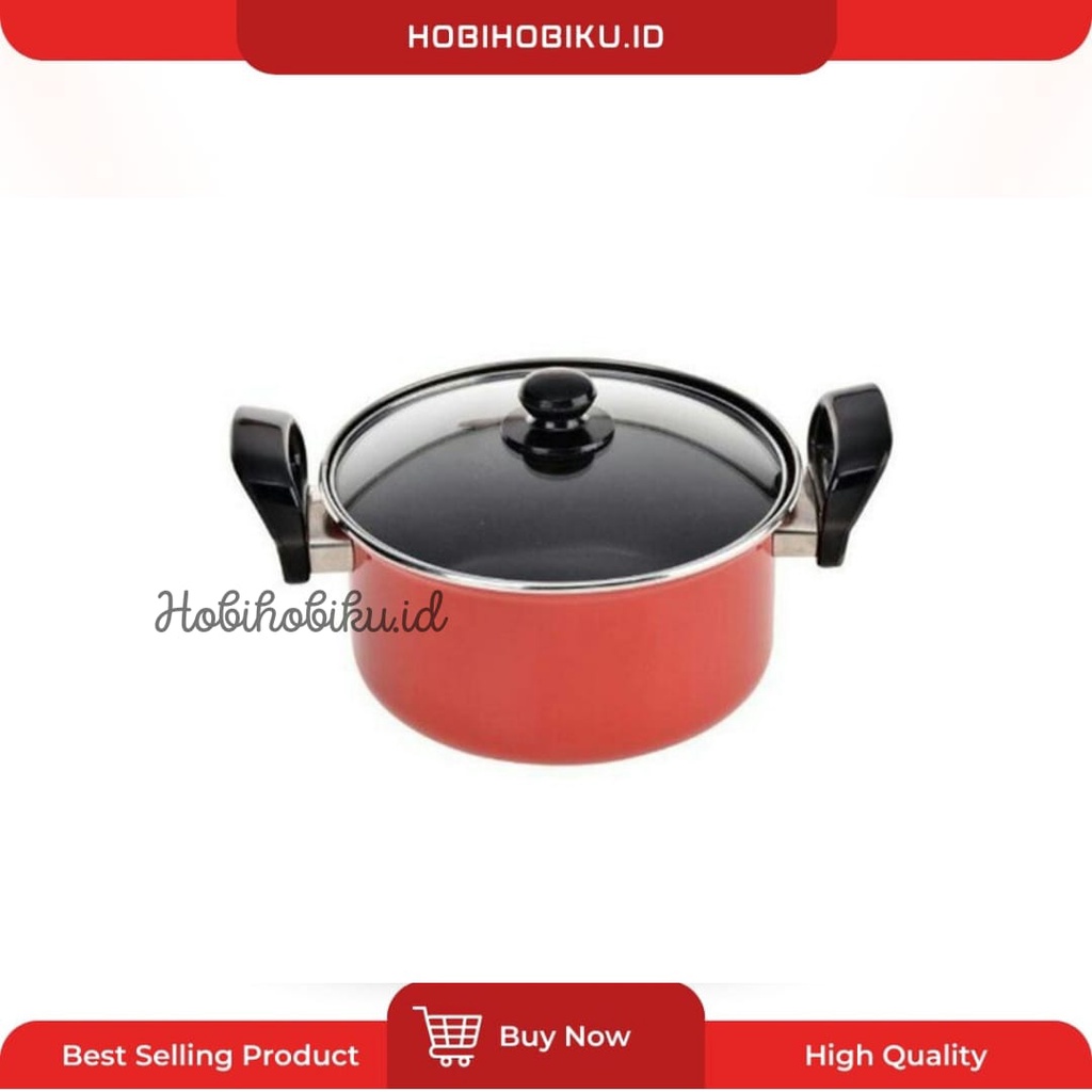 Teflon Pan With Glass Lid 26cm [Large] Dutch Oven Maspion [original ...