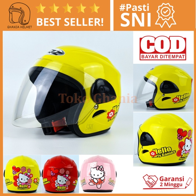 Tiger Helmet Kids Helmet For Little Girls SNI 3 4 5 6 Years Old Hello ...