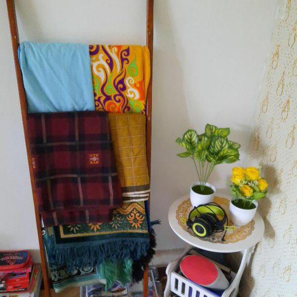 KAYU Decorative Ladder/Ladder hanger/Wooden Ladder Prayer Rug Rack 05V