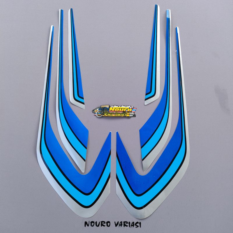 Yamaha rx s rxs special Blue Quality striping | Shopee Malaysia