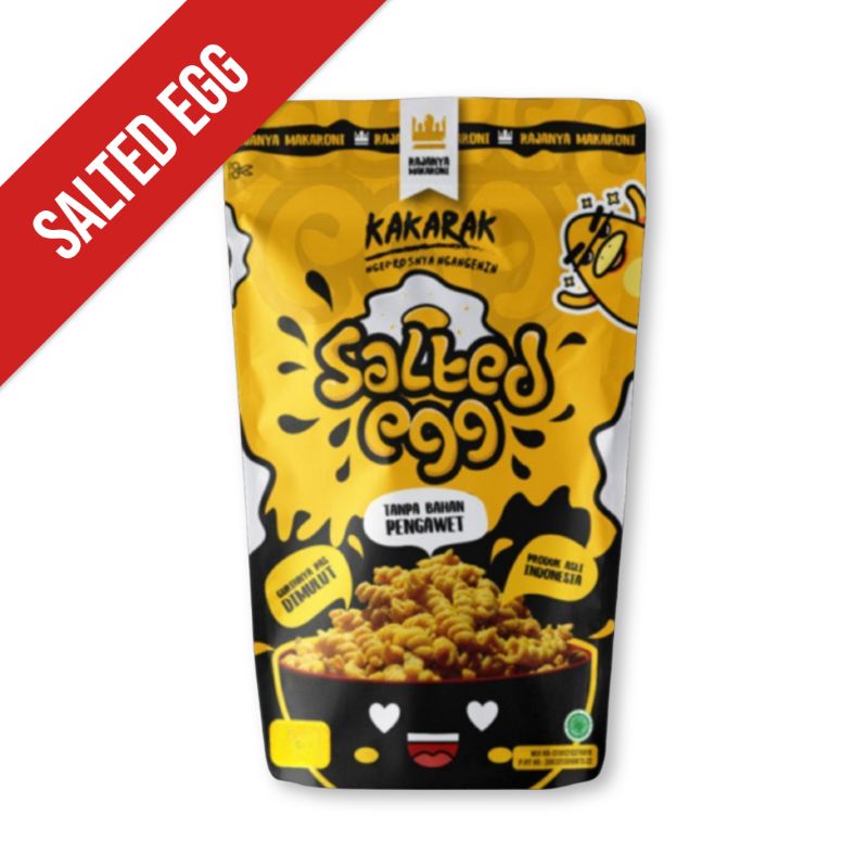 Macaroni Kakarak Fusilli Pasta - Salted Egg Flavor | Shopee Malaysia