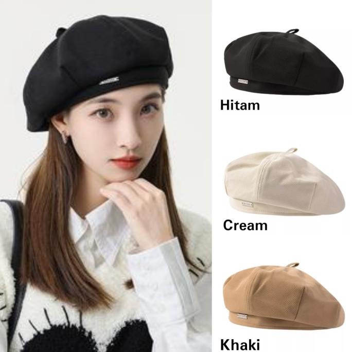 Korean Retro Octagonal Beret Beret Hat Import Shopee Malaysia