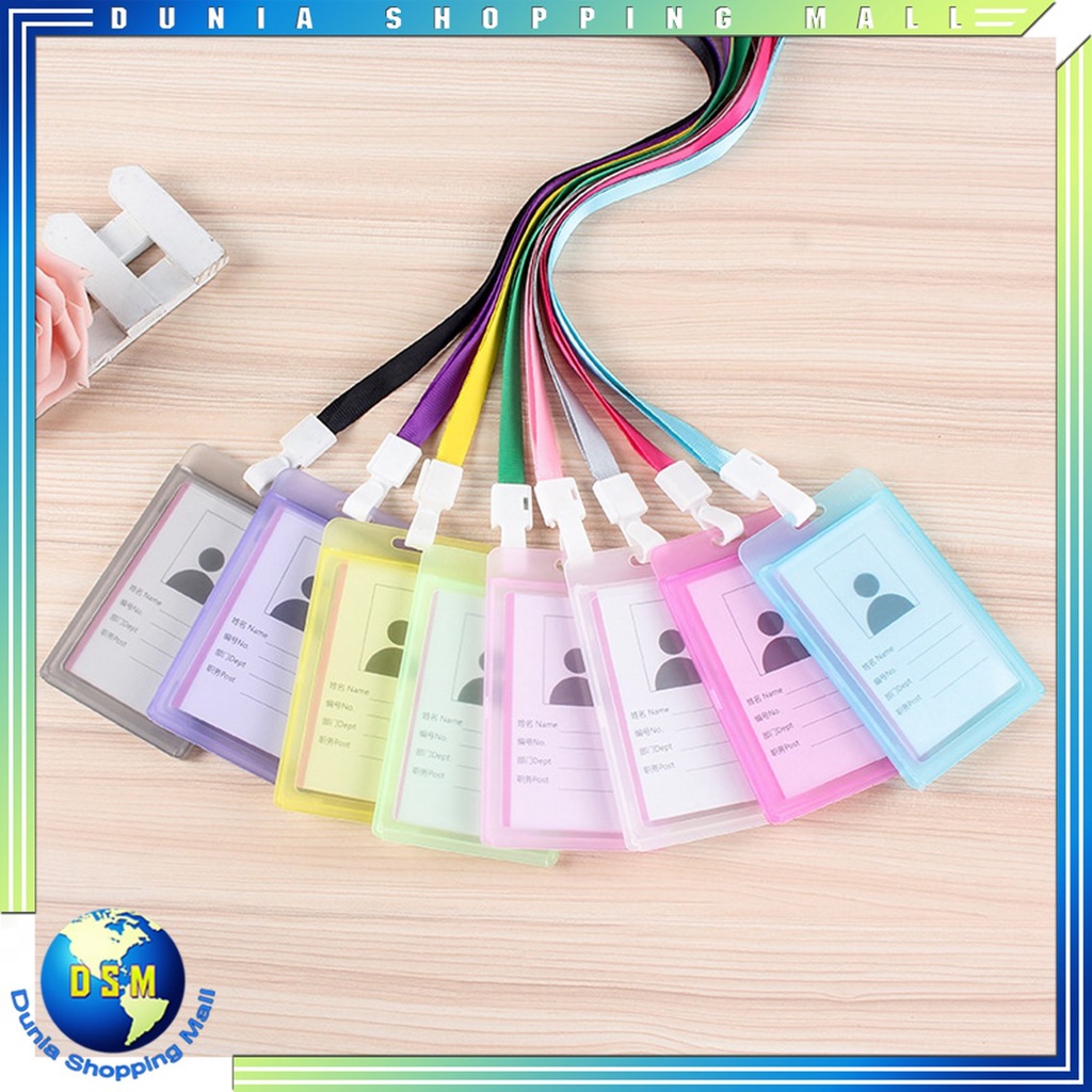 GANTUNGAN Dsm Name Tag Id Card Transparent Plastic Name Card Hanger ...