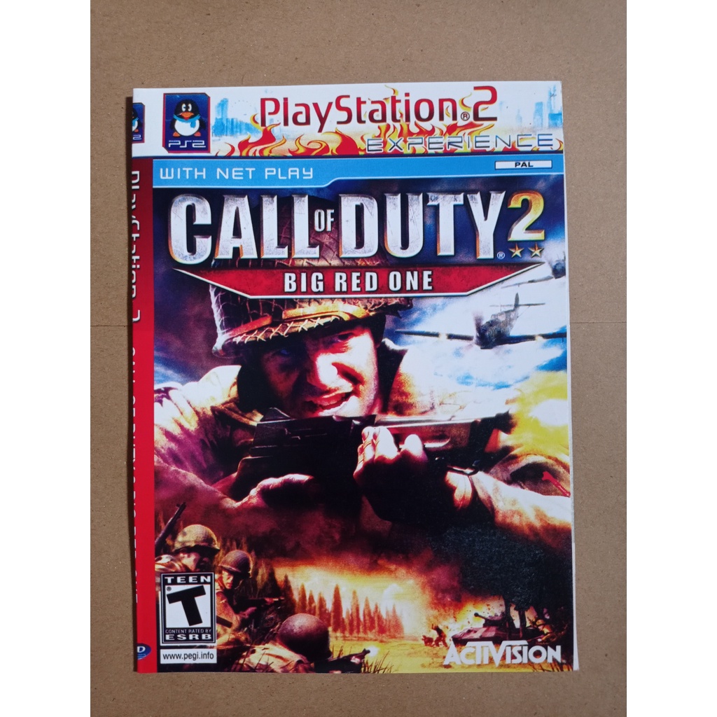 Ps2 Game Cassette - Call Of Duty 2 Big Red One+Cover | Shopee Malaysia