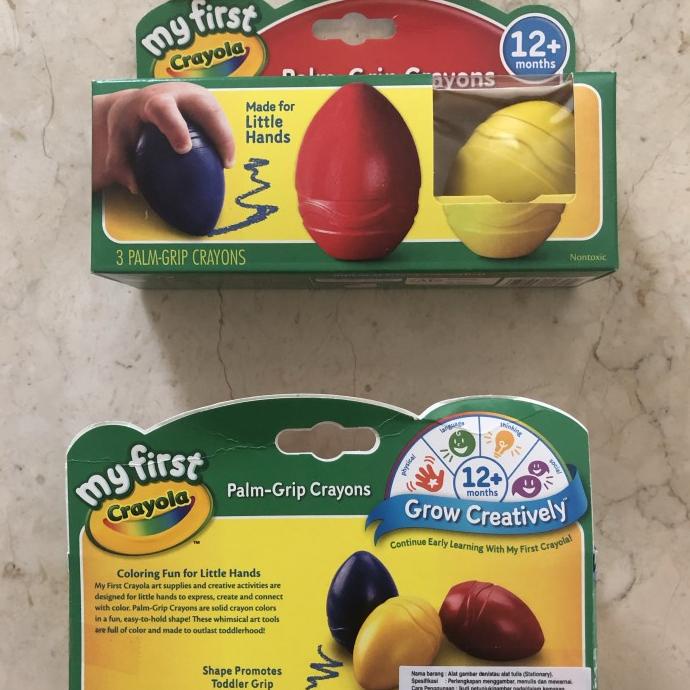 My First Crayola Egg Palm Grip Crayons (Egg Crayons) Shopee Malaysia